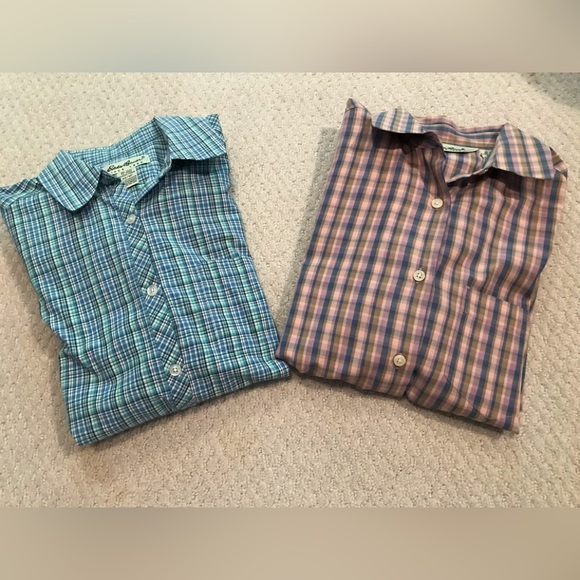Two Eddie Bauer Plaid Shirts - Picture 2 of 16